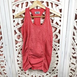 Athleta Orange Stretchy Athletic Tank Top